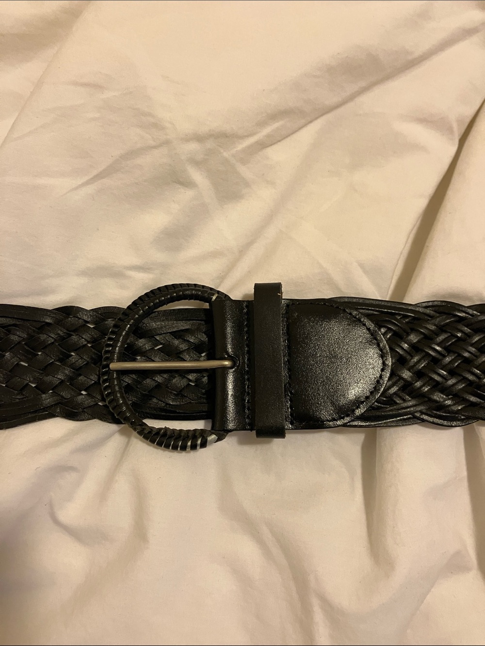Zara Black Braided Belt